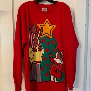 Vintage ‘96 Christmas Collectors Stamp L/S Sz XL